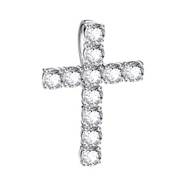 Крест декоративный 51-72-000S-26831 серебро