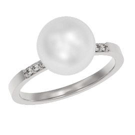 Кольцо 1 камень 1041721-01150-2S серебро