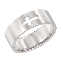 Кольцо 1047931-00000 серебро Крест