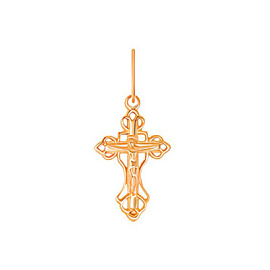 Крест христианский КР-060 золото