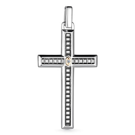 Крест декоративный 03-3168.00КБ-17 серебро
