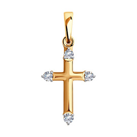 Крест декоративный 51-130-01435-1 золото