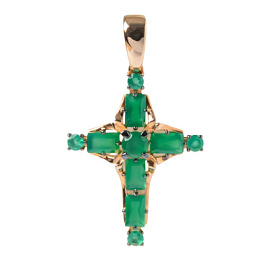 Крест декоративный п1162-12-01 золото