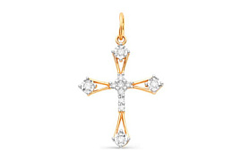 Крест декоративный 105040491261 золото