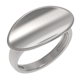 Кольцо 1038521-00000 серебро Овал