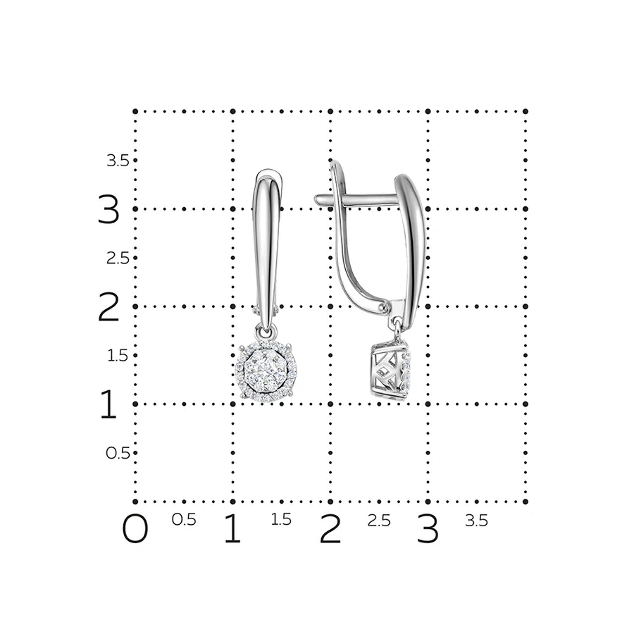 Серьги подвесные 21601-251-00-00 золото