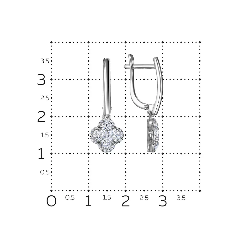 Серьги подвесные 21433-251-00-00 золото