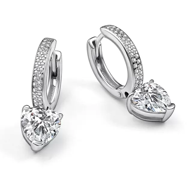 Серьги 02-4767.00БТ-00 серебро Сердце