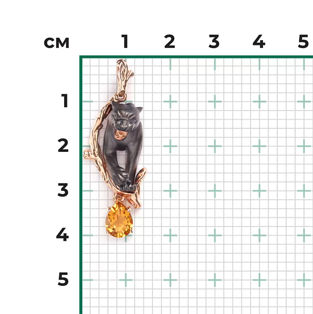 Подвеска 03-3501-00-206-1110 золото Пантера
