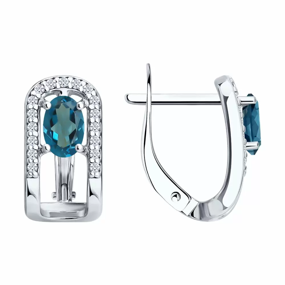 Серьги 92025335 серебро_0