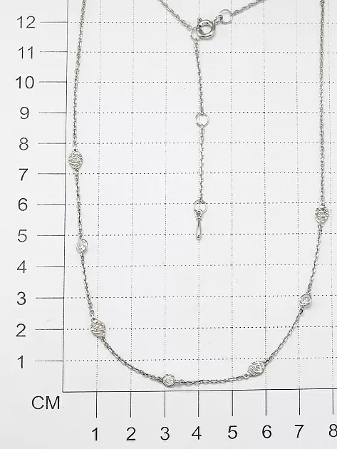 Колье 06-3534.00СВ-00 серебро Гирлянда