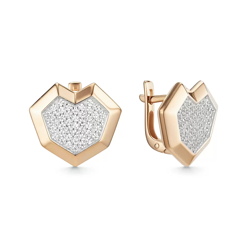 Серьги С5510 золото Сердце