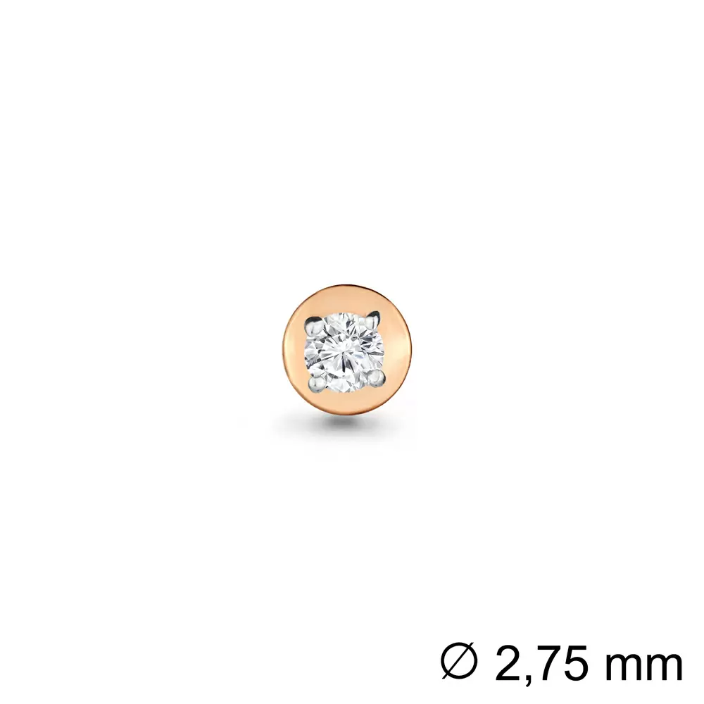 Серьги серьга одиночная 435001.1 золото