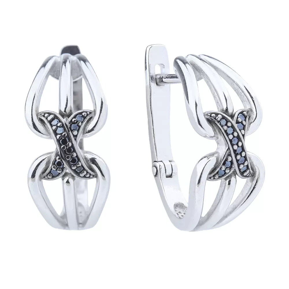 Серьги 1056762-81110-S серебро