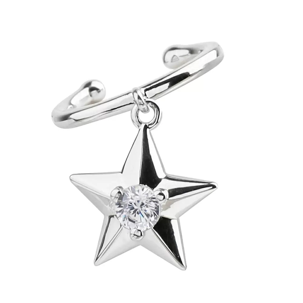 Серьги кафф СКФЗ8751Ф серебро Звезда