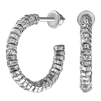 Серьги конго 6001505-00245 серебро