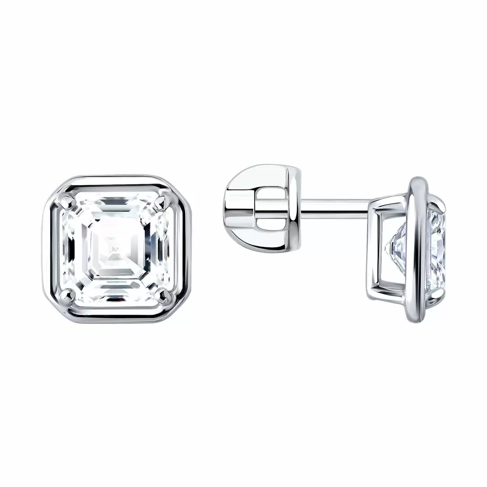 Серьги пусеты 94027830 серебро