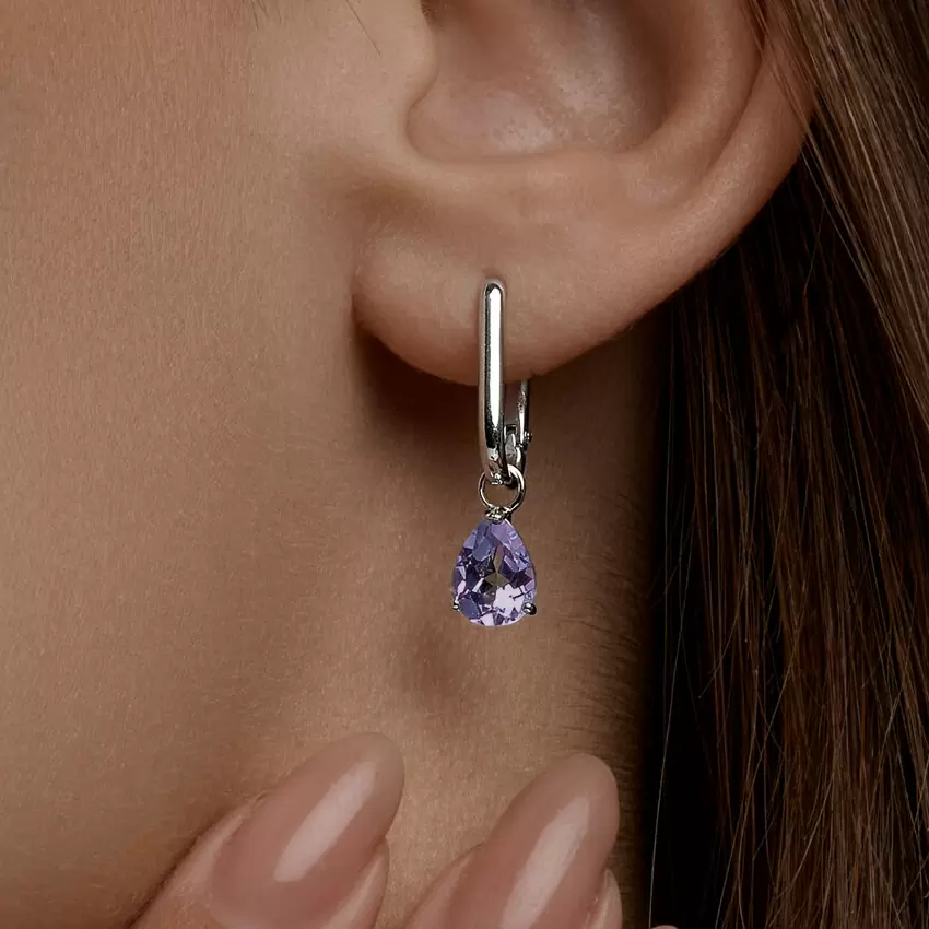 Серьги подвесные 92025371 серебро