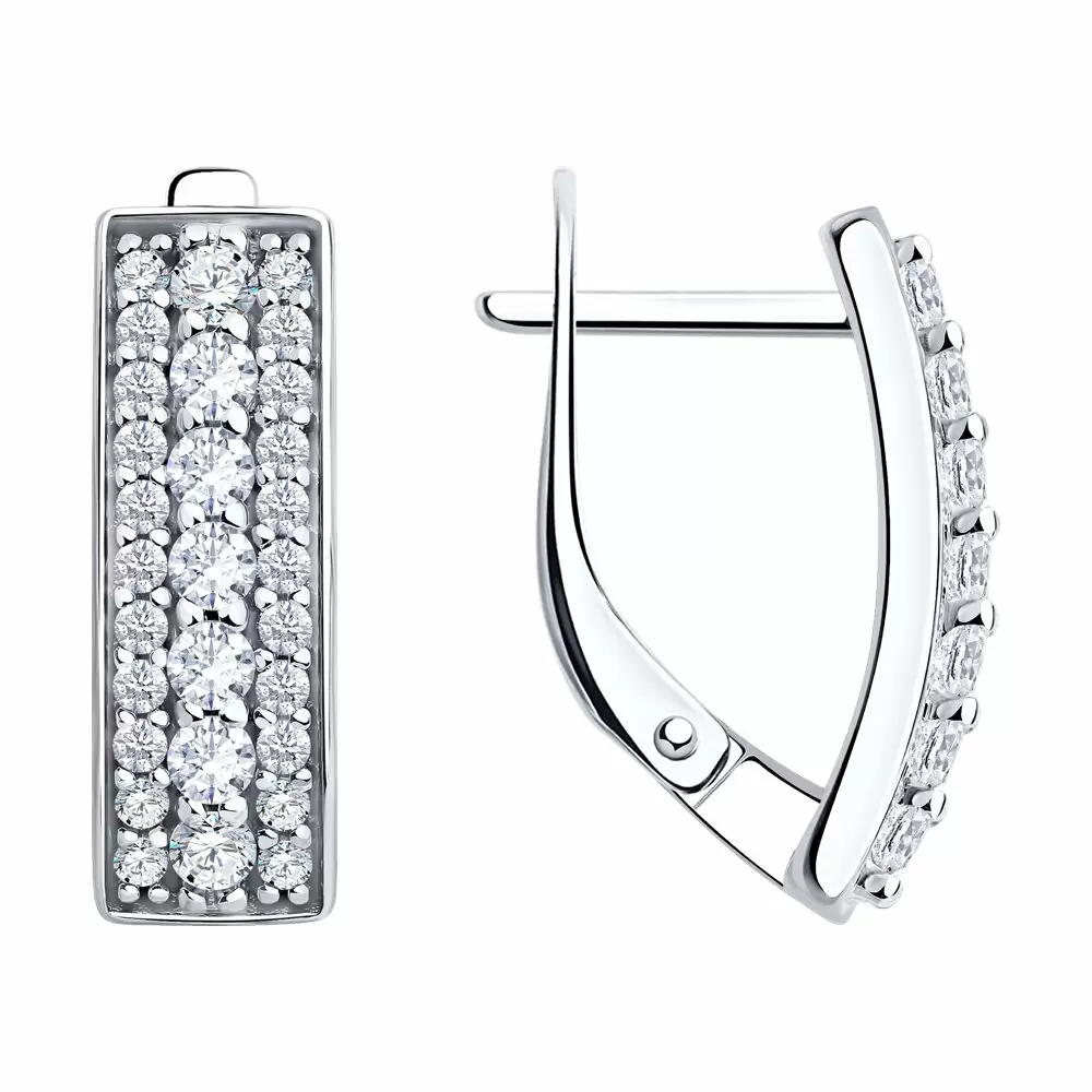Серьги 94027265 серебро_0