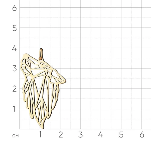 Подвеска 010-0117-0000-010 золото Волк