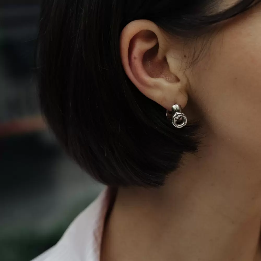 Серьги 82240802 серебро