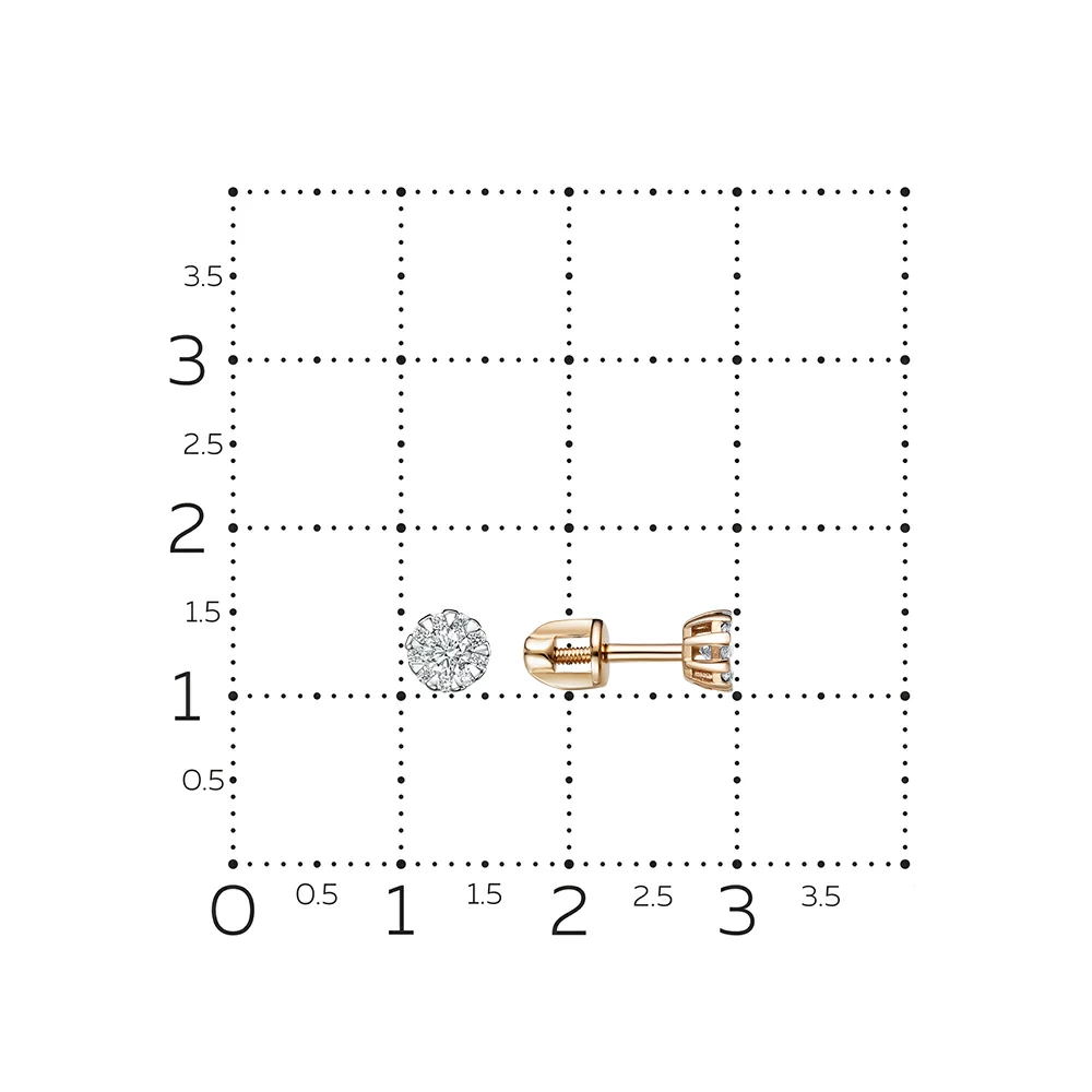 Серьги пусеты 41602-151-00-00 золото