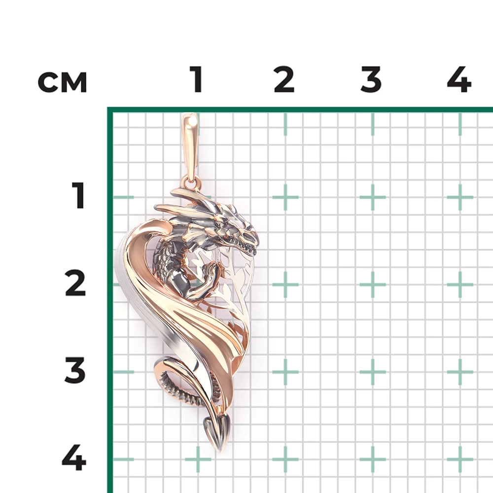 Подвеска 03-3219-01-000-1111 золото Дракон