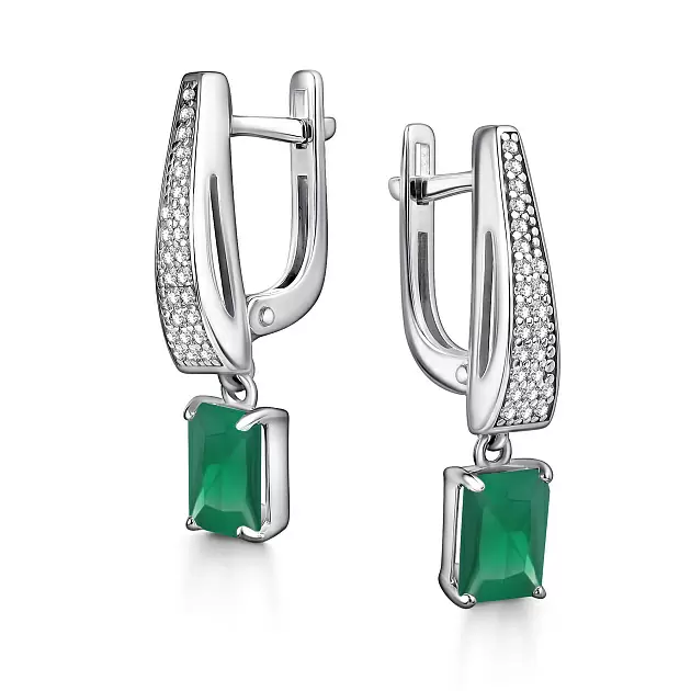 Серьги подвесные 02-4421.00АГ-00 серебро