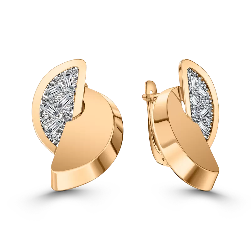 Серьги 108-2110026 золото