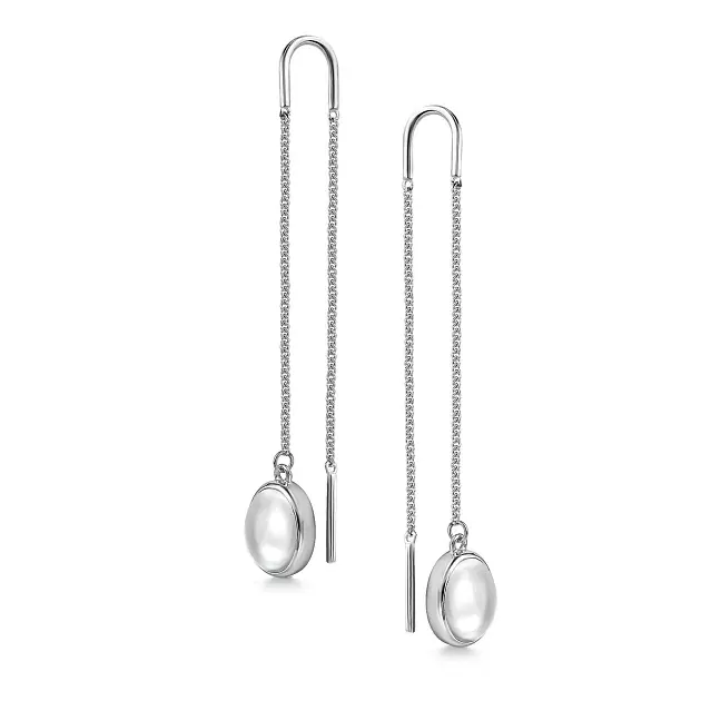 Серьги продевки 02-4820.00ГХ-00 серебро