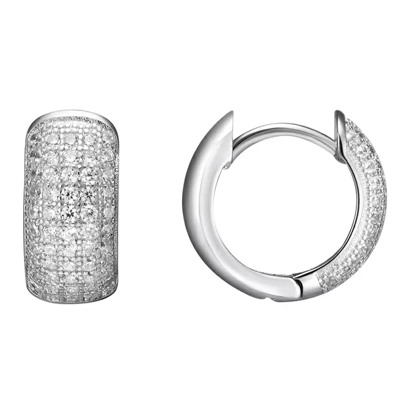 Серьги конго LLE519 серебро