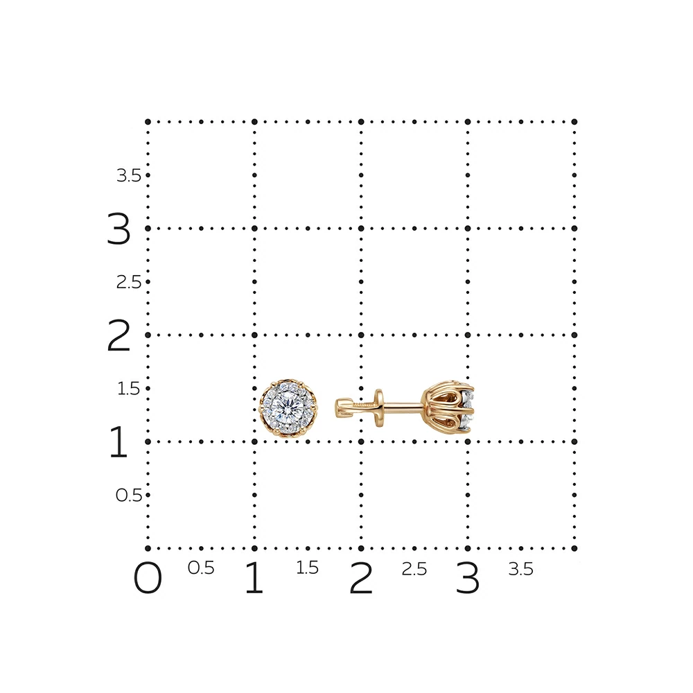 Серьги пусеты 41502-159-00-00 золото