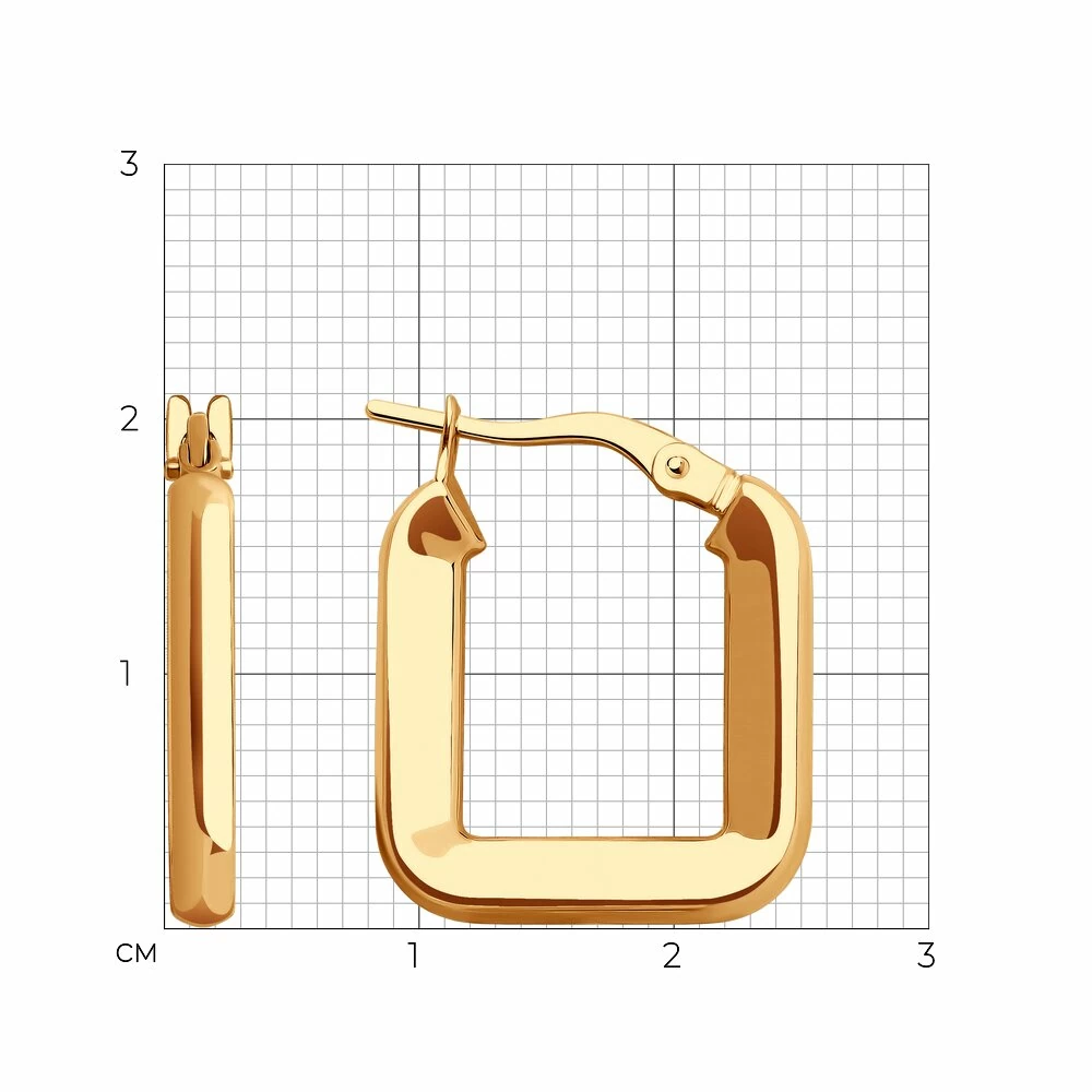 Серьги 0200061 золото