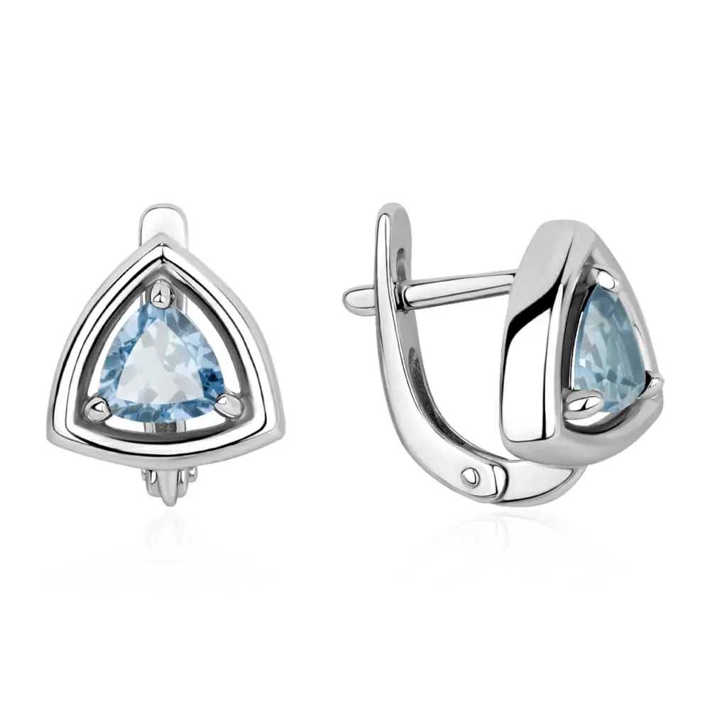 Серьги 2340075541 серебро Треугольник