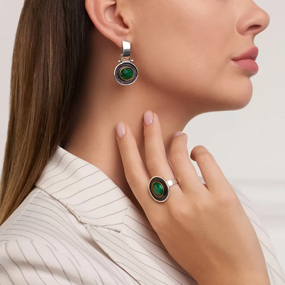 Серьги подвесные ER021197MLC-COV-M серебро_1