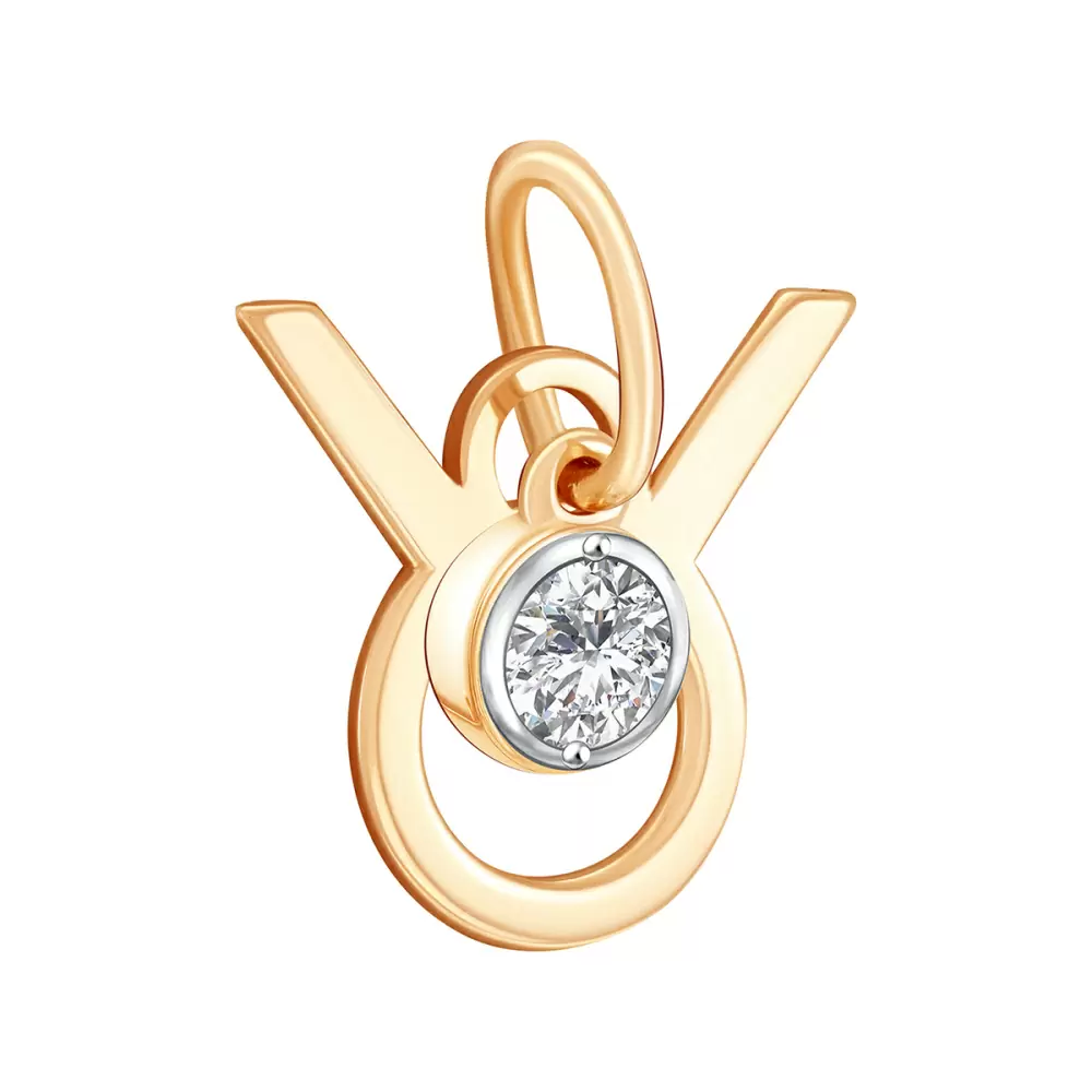 Подвеска знак зодиака 04-63-0310-00 золото Телец