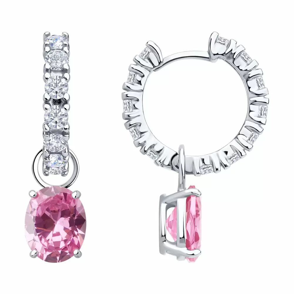 Серьги подвесные 94026882 серебро_0