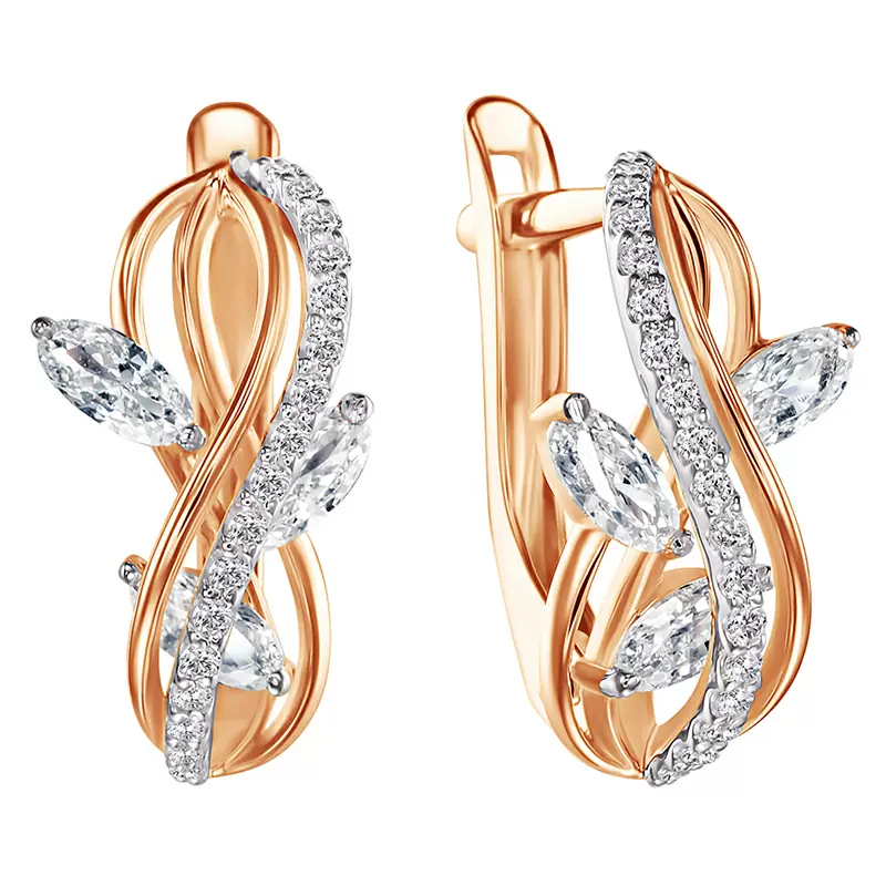 Серьги СргЛ13.бцФ.з585 золото_0