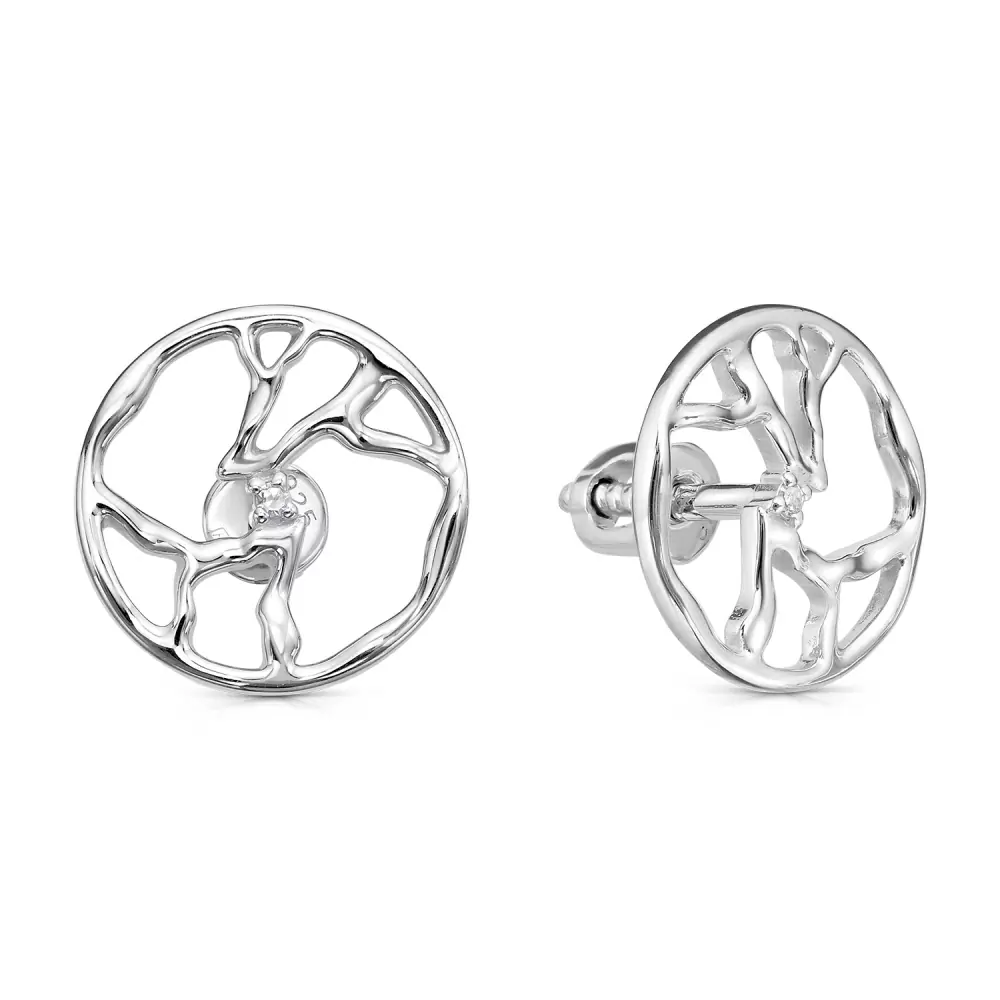 Серьги пусеты 12-904-1000 серебро