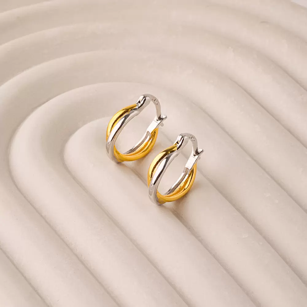 Серьги WE6100-G-W серебро
