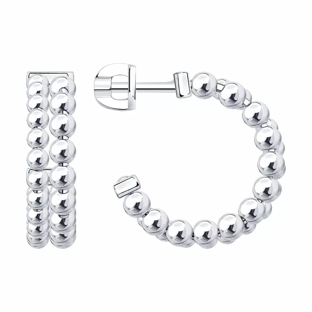 Серьги конго 94027139 серебро_0