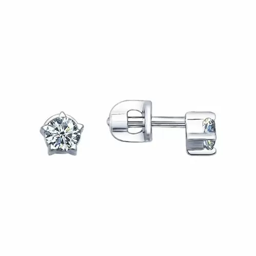 Серьги пусеты 94021687 серебро_0