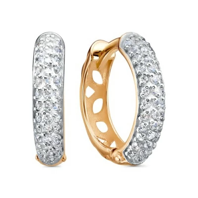 Серьги конго 122562 золото Дорожка