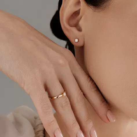 Серьги пусеты 26048-100 золото_1