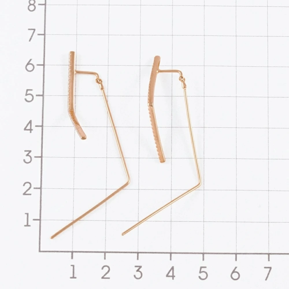 Серьги продевки 01-215983 золото