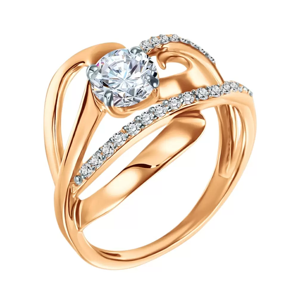 Кольцо К.20-06228Н.18.5.бцФ.з585 золото