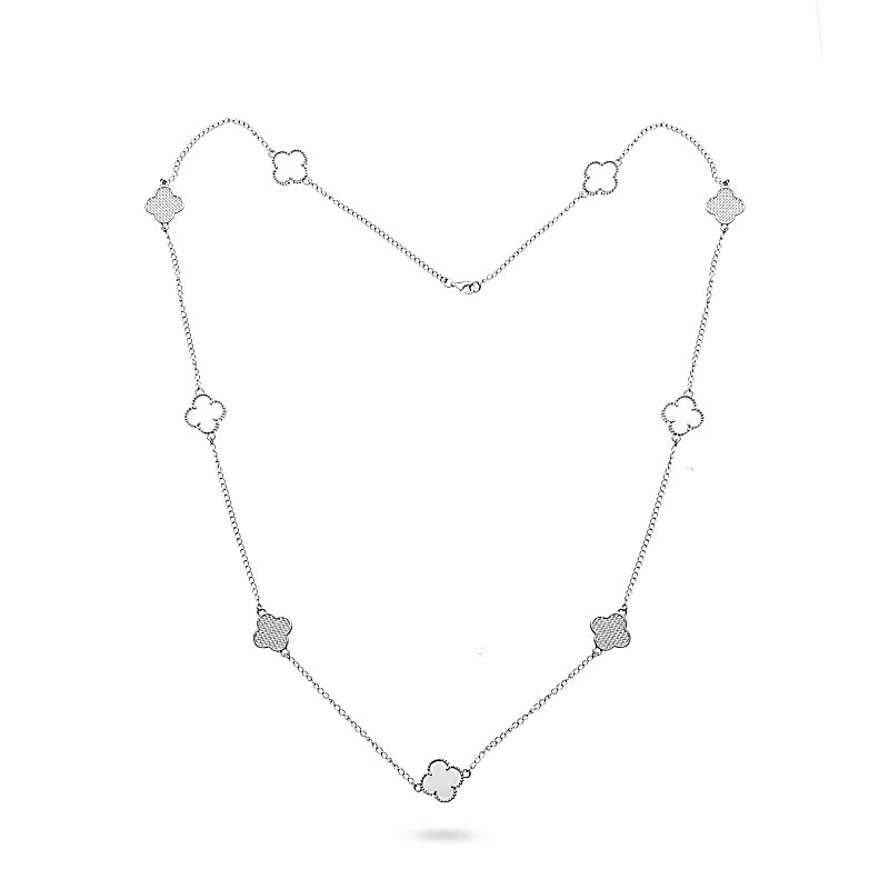 Колье TC-N01405-W-W-X-X-W серебро