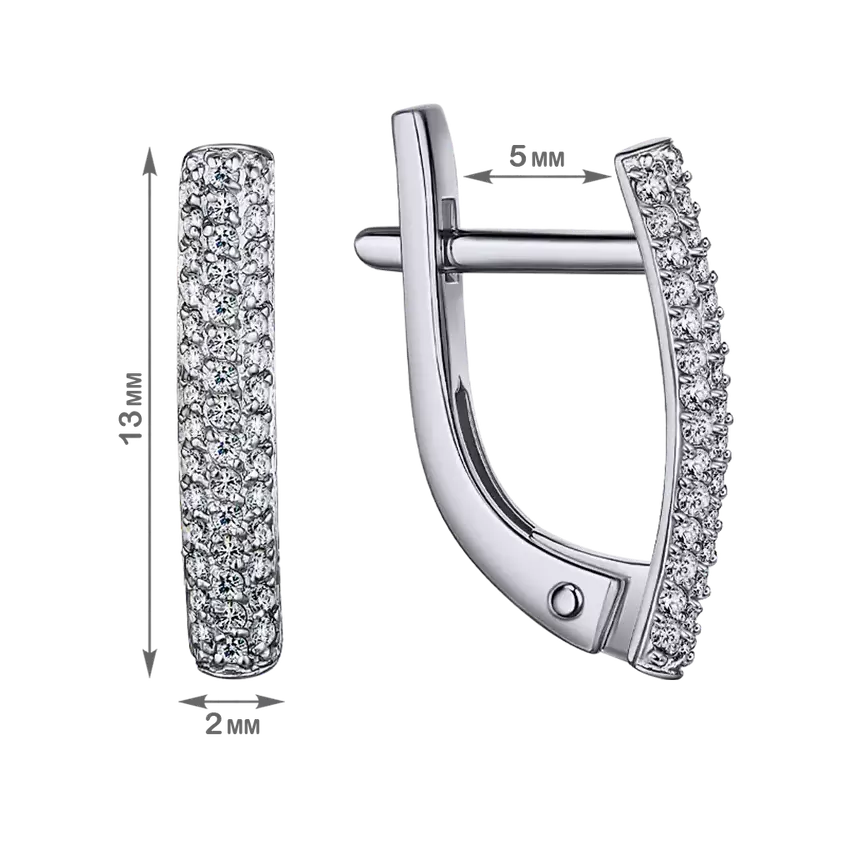 Серьги дорожка С230-1412 золото_1