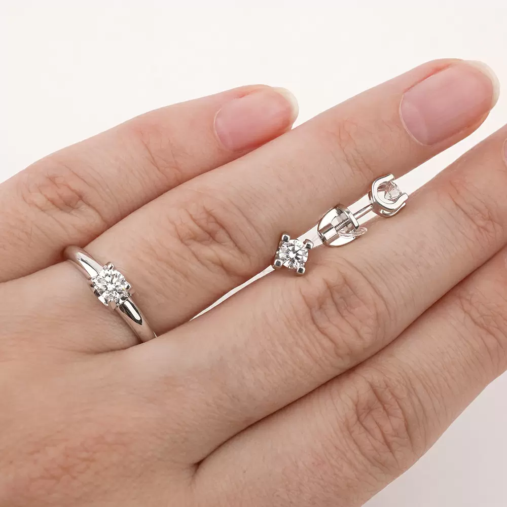 Серьги пусеты 804-02101 серебро_1