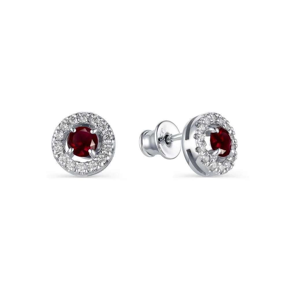 Серьги пусеты 02-1535.00ГР-00 серебро